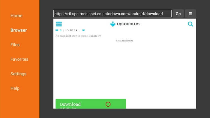 watch-mediaset-play-on-mi-tv-stick-using-downloader-app-17